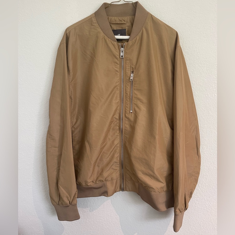 H&M Tan Vintage Bomber